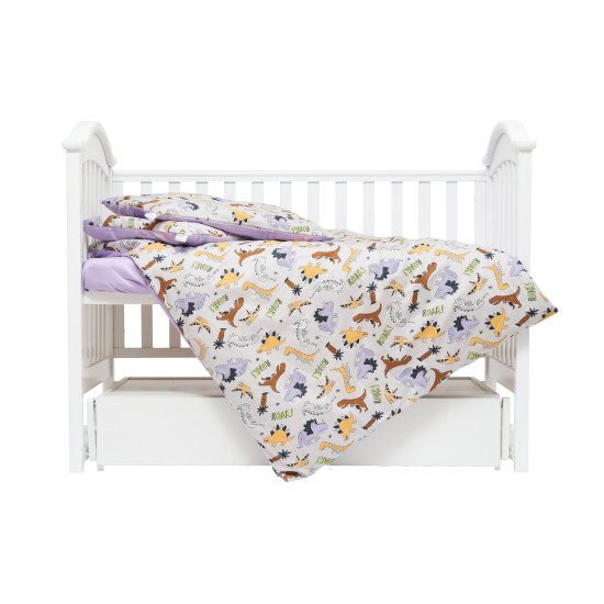 Сменная постель 4 эл Twins Satin Limited Dino 
