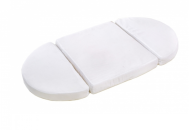 Ingvart BaggyBed Round 72x120 Cosmos, White, white mattress