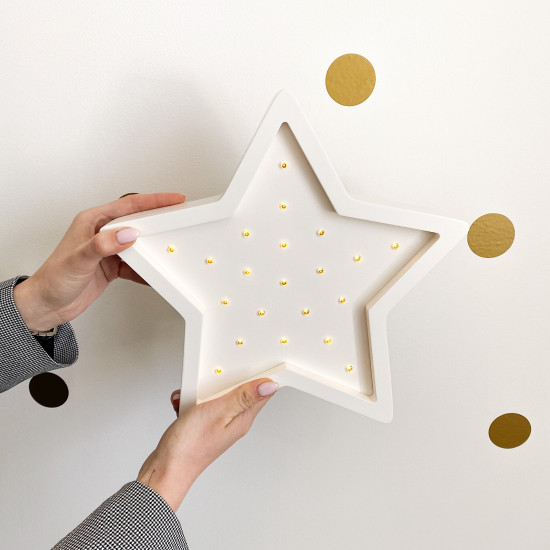 Ночник Sabo Звездочка N01wh1, white, белый