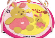 Коврик Baby Mix TK / 3168C Кролики TK / 3168C, Кролики, розовый