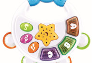 Пластиковый музыкальный Тамбурин Baby Mix PL-430132 PL-430132, blue, белый / синий