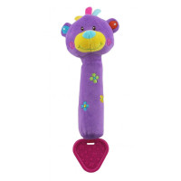Плюшевая игрушка для руки Baby Mix STK-12600B Мишка STK-12600B, violet, фиолетовый