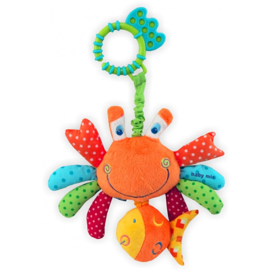 Плюшевая подвеска с вибро Baby Mix TE-8219-30 Краб TE-8219-30, mix, мультиколир