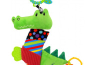 Плюшевая подвеска с вибро Baby Mix TE-8567-33 Крокодил TE-8567-33, mix, мультиколир