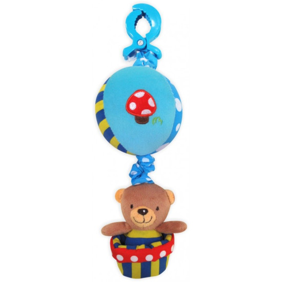 Plush suspension Musical Baby Mix P / 1116-3181 Bear on the ball boy P / 1116-3181, MIX, multicolyr