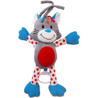 Плюшевая подвеска музыкальная Baby Mix TE-8234-30Y Котик TE-8234-30Y, mix, мультиколир