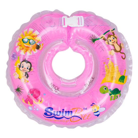 Детский круг для купания SwimBee (-15%) розовый