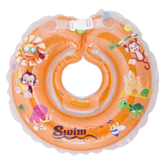 Детский круг для купания SwimBee (-15%) оранжевый