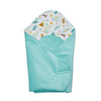 Конверт - плед Twins Velvet Print 80x80 мятный