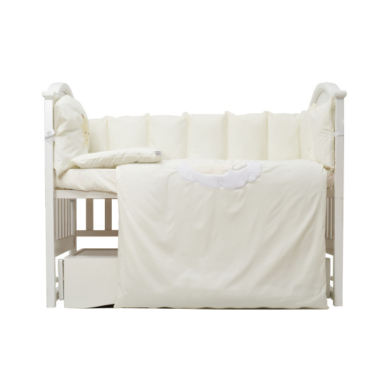 Постельный комплект 6 эл Babycentre & Twins Moonlight экрю