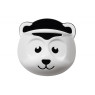 Корзина для игрушек Maltex Panda с игрушками белый/черный