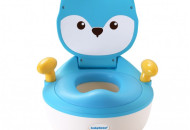 Детский горшок Babyhood Лисица голубой