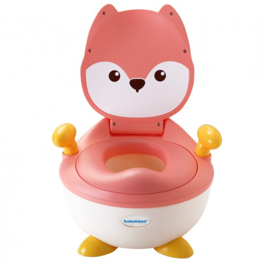 Детский горшок Babyhood Лисица розовый