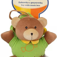 Плюшевая музыкальная подвеска Baby Mix P/1034-0700 Мишка коричневый 46552