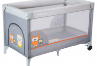Манеж - ліжко Baby Mix HR-8052 Сова сірий 30424, grey, сірий