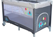 Манеж - ліжко Baby Mix HR-8052 Слоник 8052-215DK, grey, сірий