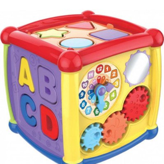 Plastic multifunctional cube Baby Mix HS-0520 Multijet 37158, Multicolor, Multijet
