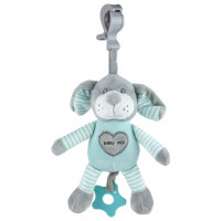 Плюшевая подвеска музыкальная Baby Mix STK-19393MD Песик 40860, mint, мятный