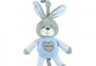 Плюшевая музыкальная подвеска Baby Mix STK-19393BR Кролик 40858, blue, голубой