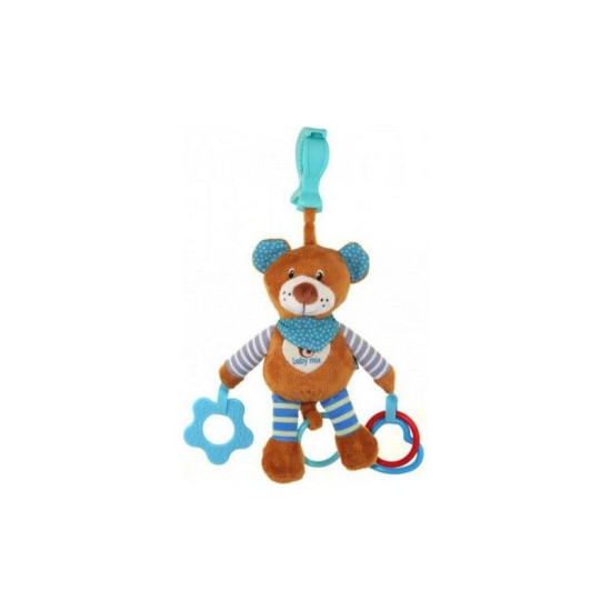 Плюшевая подвеска с вибро Baby Mix STK-16300B Мишка 33274, blue, голубой