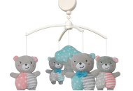 Мобиль Baby Mix плюшевый механический 43418 Мишки друзья