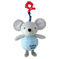 Plush suspension Musical Baby Mix P/1218-EU00 Mouse 44907, Multicolor, Multijett
