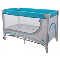 Манеж - кровать Baby Mix HR-8052 Мишка серый 35849, grey, серый