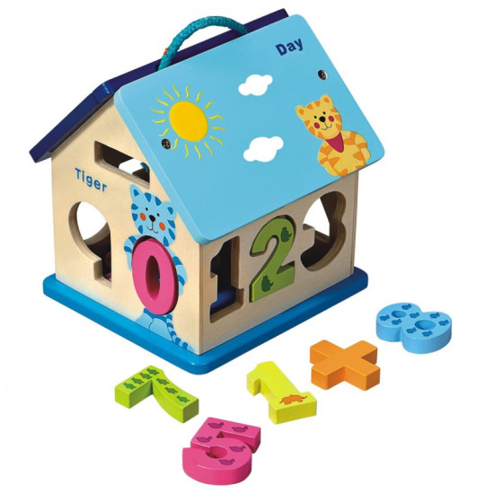 Wooden sorter house Baby Mix HJ-D93754 HJ-D93754, Multicolor, multicolyr