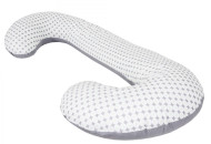 Подушка для беременных Ceba Physio Duo джерси W-705-700-526, Diamonds & circles, белый/серый