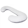Подушка для беременных Ceba Physio Duo джерси W-705-700-526, Diamonds & circles, белый/серый