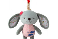 Плюшевая подвеска музыкальная Baby Mix P/1220-EU00 Кролик 44906, multicolor, мультицвет
