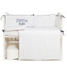 Постельный комплект 6 эл Twins Little Baby 4042-TLB-09, white/blue, белый/синий