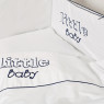 Постельный комплект 6 эл Twins Little Baby 4042-TLB-09, white/blue, белый/синий