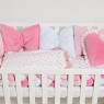 Постельный комплект 6 эл Twins Love 4020-TL-08, pink, розовый