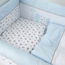 Постельный комплект 6 эл Twins Birds 4021-TB-401, blue/white, белый/голубой