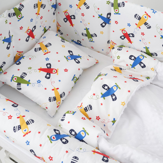 Постельный комплект 6 эл Twins Sky 4060-TS-01, white/boy, белый
