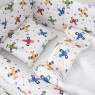 Постельный комплект 6 эл Twins Sky 4060-TS-01, white/boy, белый