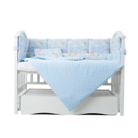 Постельный комплект 6 эл Twins Sky 4060-TS-04, blue, голубой
