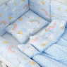 Постельный комплект 6 эл Twins Sky 4060-TS-04, blue, голубой