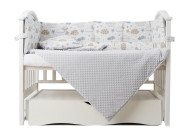 Постельный комплект 6 эл Twins Sky 4060-TS-10, grey, серый