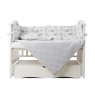 Постельный комплект 6 эл Twins Sky 4060-TS-10, grey, серый