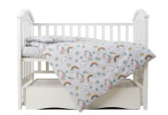 Сменная постель 3 эл Twins Unicorn серый