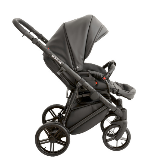 Коляска 2 в 1 Broco Miracle Black 9023-BMB-01, black, черный