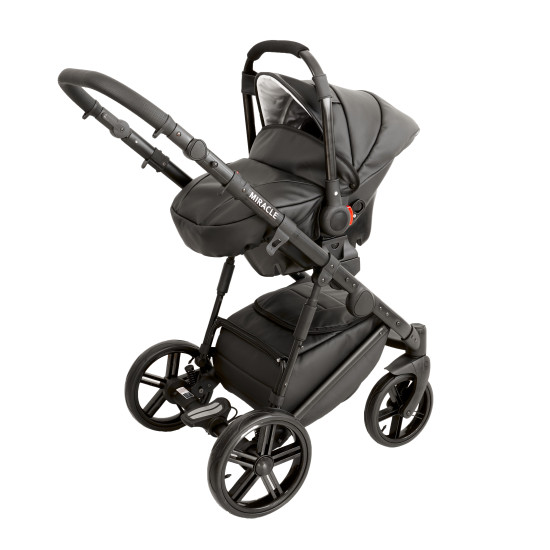 Коляска 2 в 1 Broco Miracle Black 9023-BMB-01, black, черный