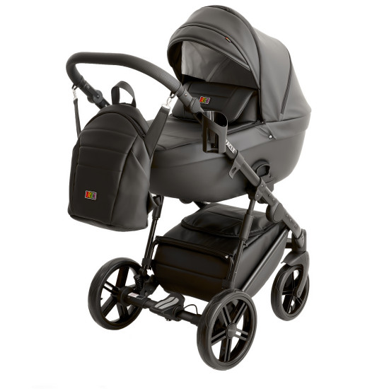 Коляска 2 в 1 Broco Miracle Black 9023-BMB-01, black, черный