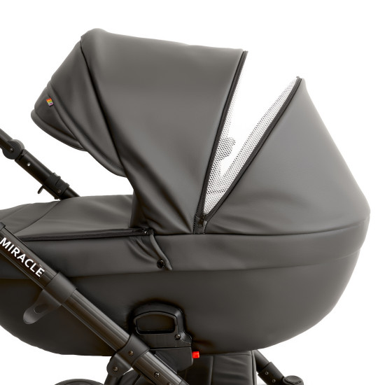 Коляска 2 в 1 Broco Miracle Black 9023-BMB-01, black, черный