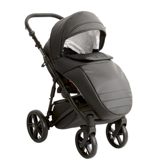 Коляска 2 в 1 Broco Miracle Black 9023-BMB-01, black, черный