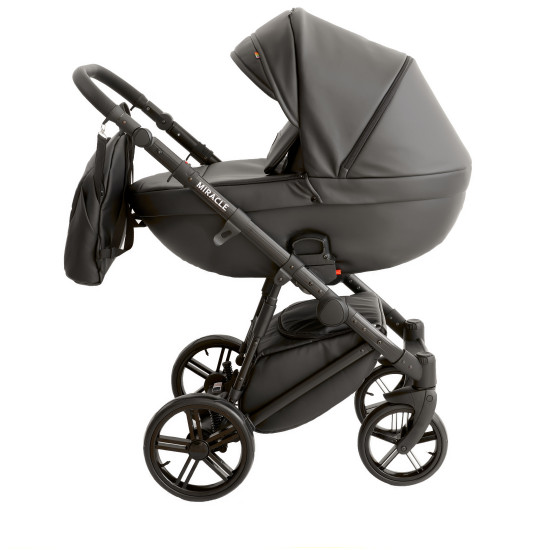 Коляска 2 в 1 Broco Miracle Black 9023-BMB-01, black, черный