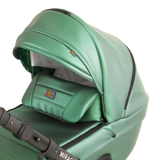 Коляска 2 в 1 Broco Miracle Black 9023-BMB-03, green, зеленый