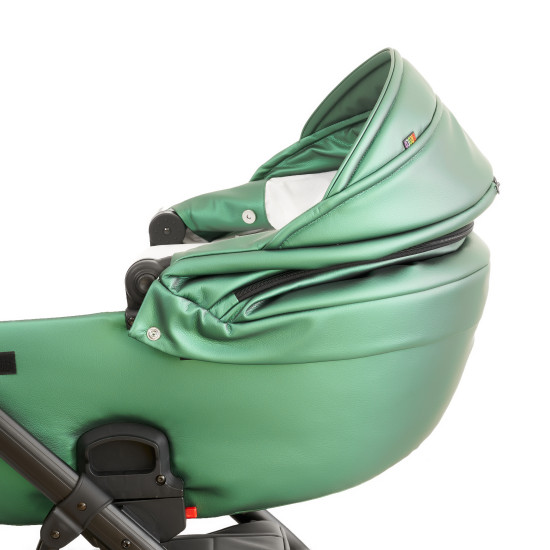 Коляска 2 в 1 Broco Miracle Black 9023-BMB-03, green, зеленый